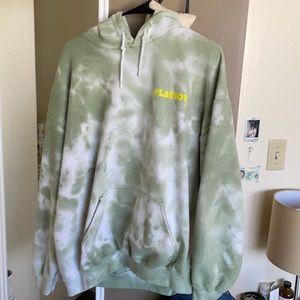 tie dye playboy hoodie